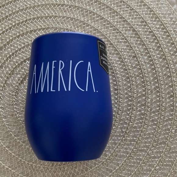 Rae Dunn Other - New Rae Dunn America 12 oz. Stainless Steel Wine Glass and Lid